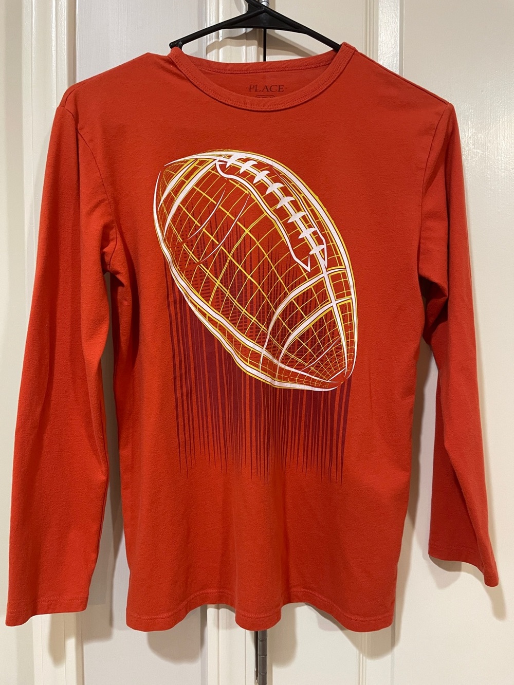 The Children's Place Orange Long-Sleeve Football Graphic Tee Blue one 14.